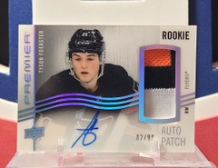 Tyson Foerster 2023-24 - Rookie Acetate Patch Auto /99 Ud Premier Upper Deck